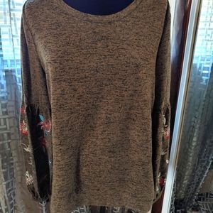 Time and Tru size L Olive Green Sweater B